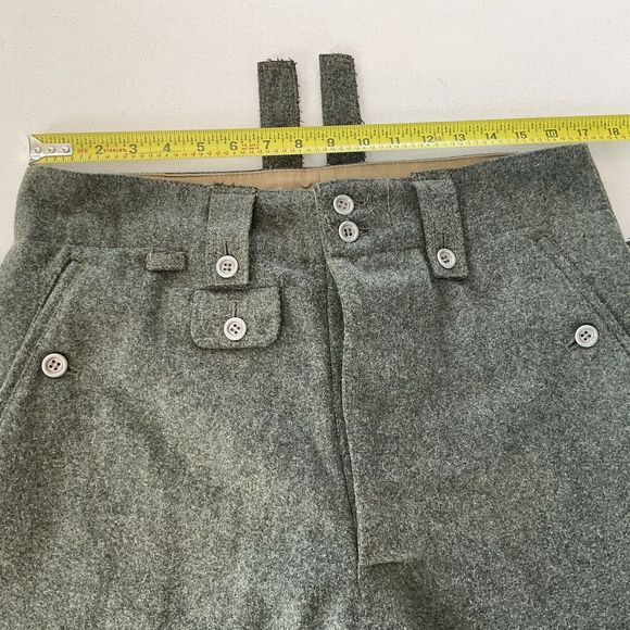 WWII German M43 Field Wool Trousers Pants Men’s 34” Waist WW2 - Picture 10 of 13